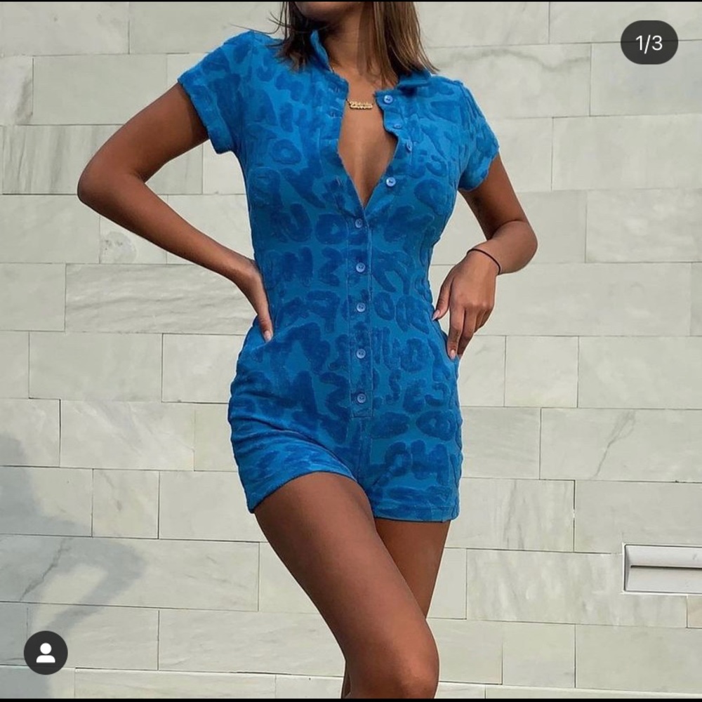 NWT JADED LONDON terry cloth play suit/romper